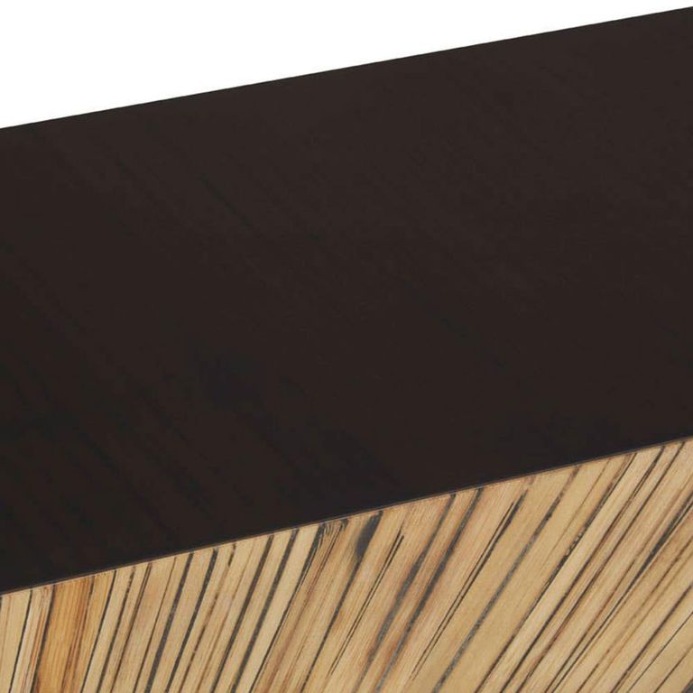 Gabelle Console Table - Dark Bamboo Wood - Sunburst