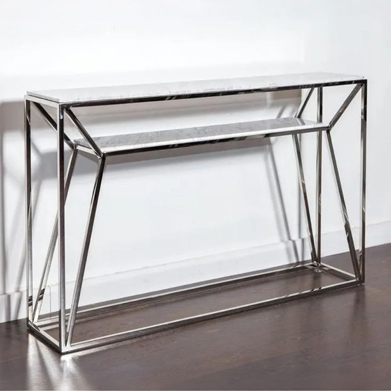 Ginza Console Table - Marble and Metal - Variation Available