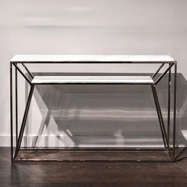 Ginza Console Table - Marble and Metal - Variation Available