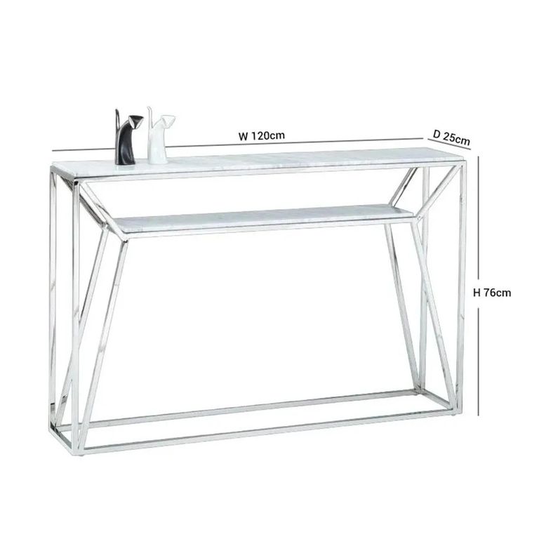 Ginza Console Table - Marble and Metal - Variation Available