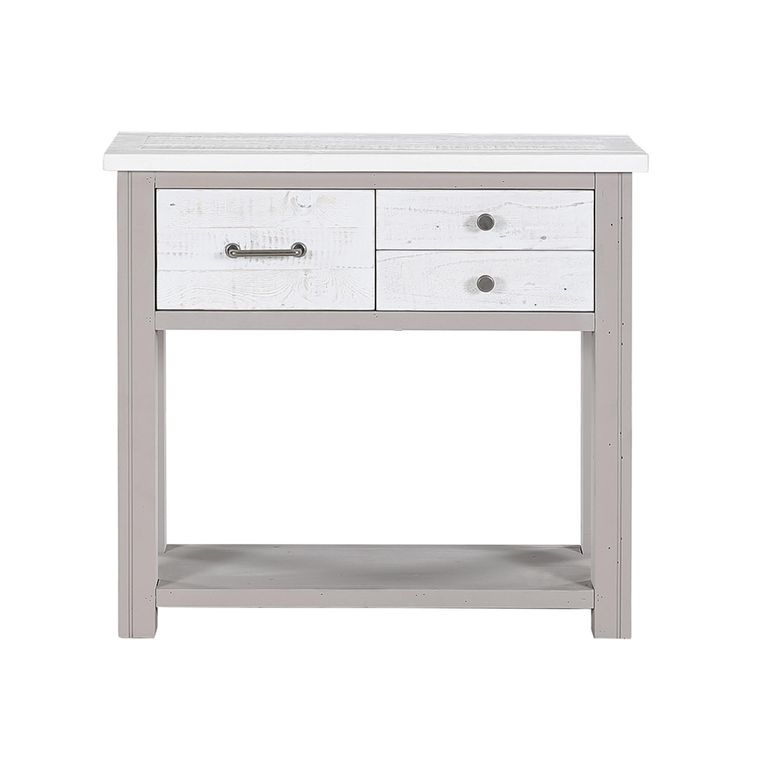 Greystone Reclaimed Wood Console Table - 3 Drawer