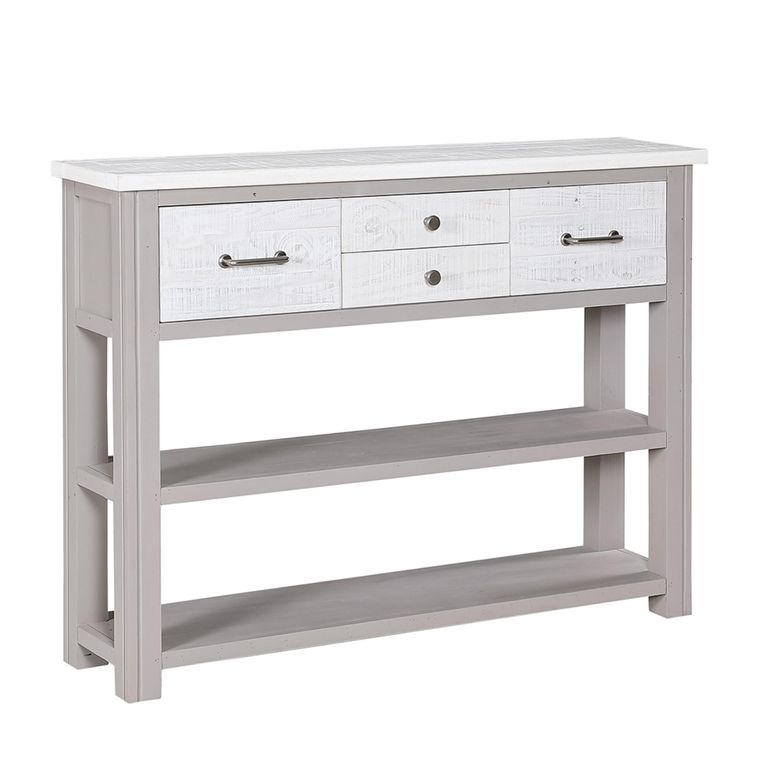 Greystone Reclaimed Wood Console Table - 4 Drawer