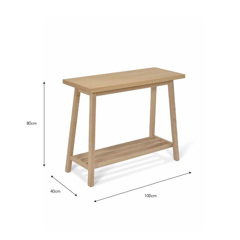 Hambledon Console Table Natural Oak