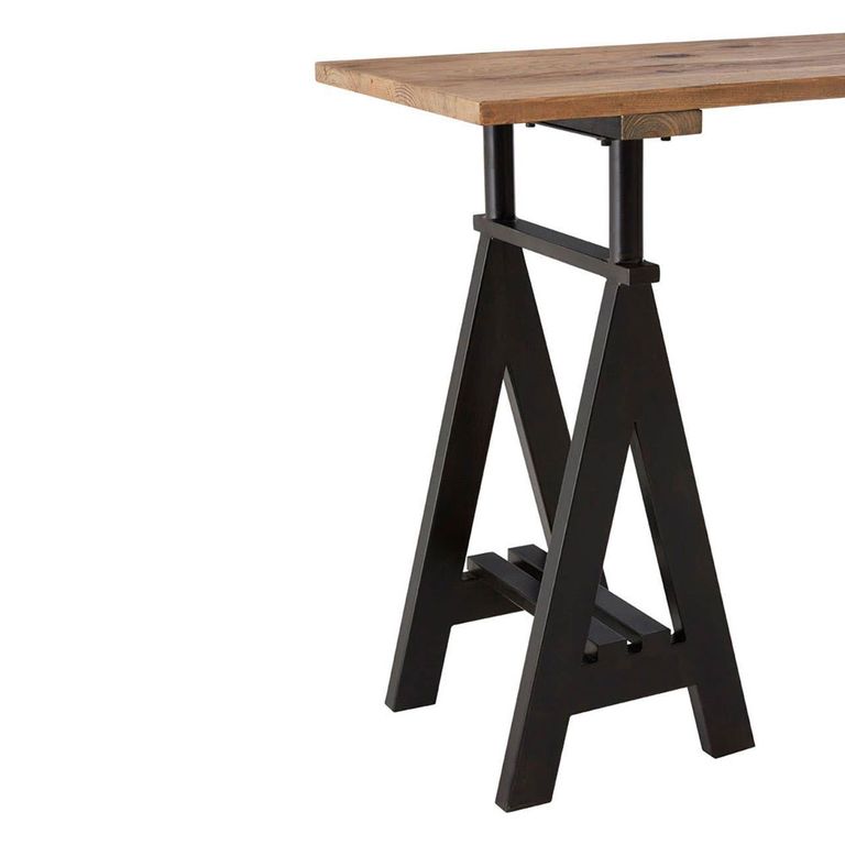 Hampstead Console Table - Pine Wood and Metal