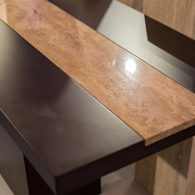 Hermes Console Table - Marble with Wooden Base - Variation Available