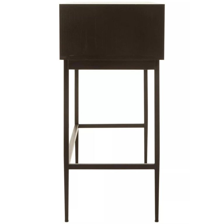 Jakara Console Table - 2 Drawer - Black Wood
