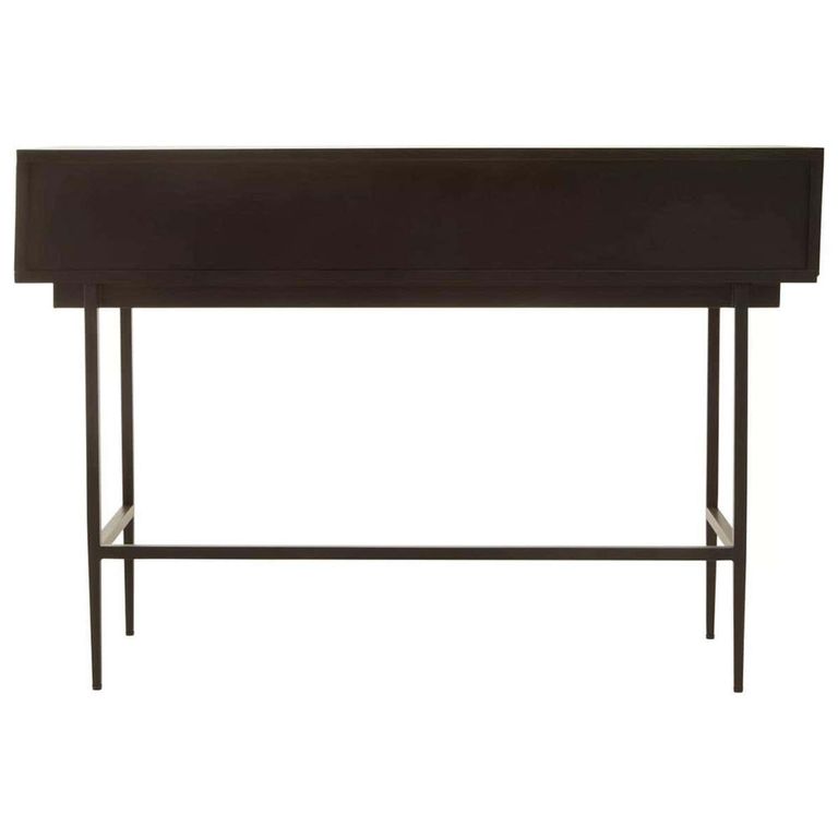 Jakara Console Table - 2 Drawer - Black Wood