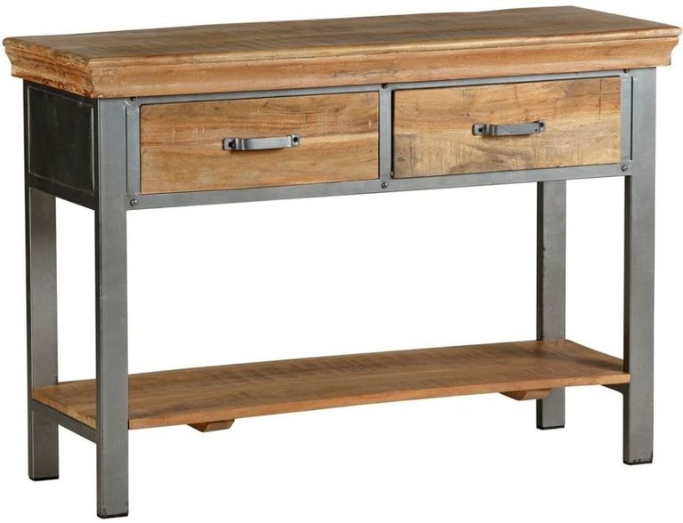 Jammu Industrial 2 Drawer Console Table