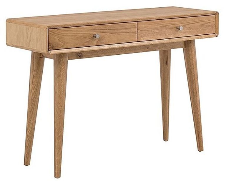 Jenson Oak Console Table - 2 Drawer