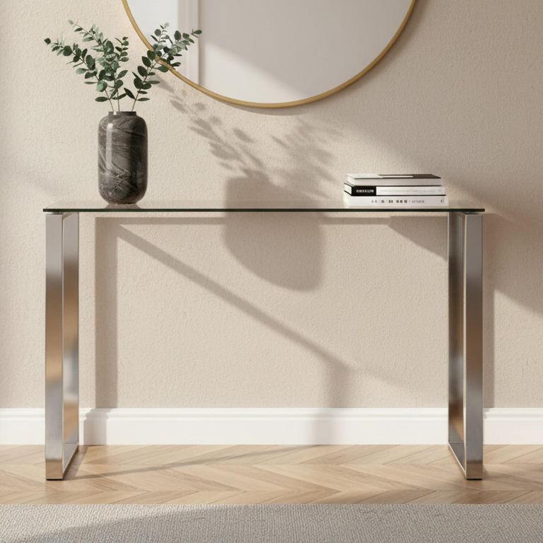 Katrine Console Table - Clear Glass