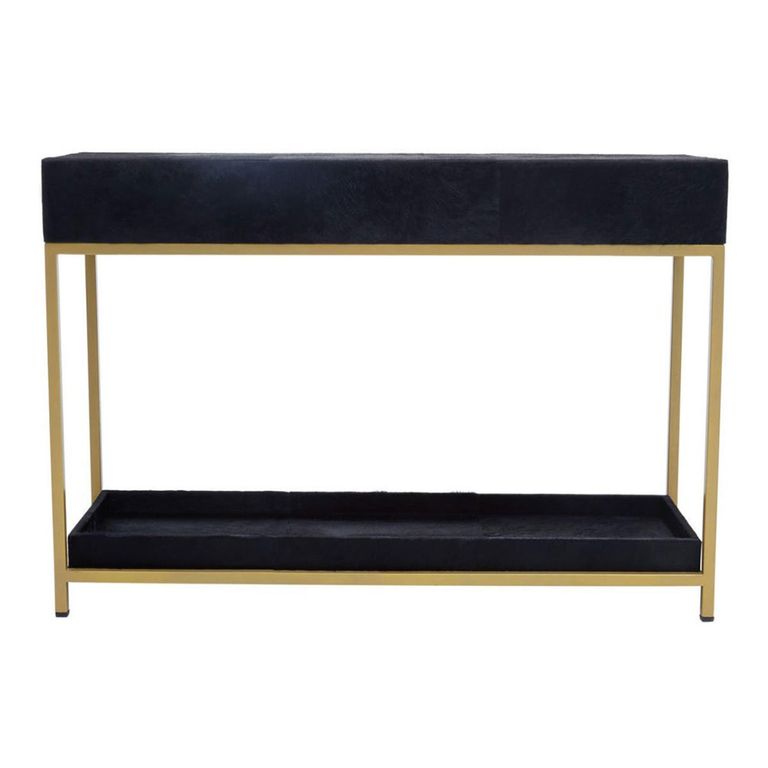 Kensington Townhouse Console Table - 2 Drawer - Black