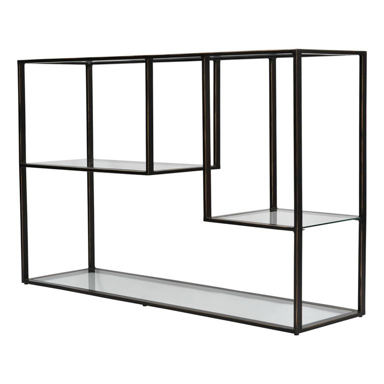 Deveraux Console Table - Glass and Bronze