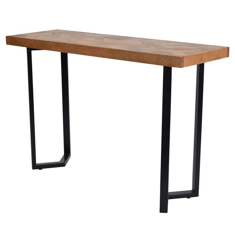 Marston Console Table - Geometric - Mango Wood - Large