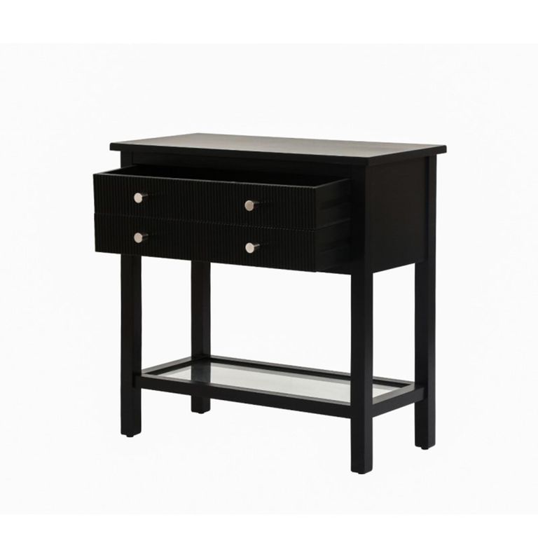 Lindon Console Table - 2 Drawer - Small - Black