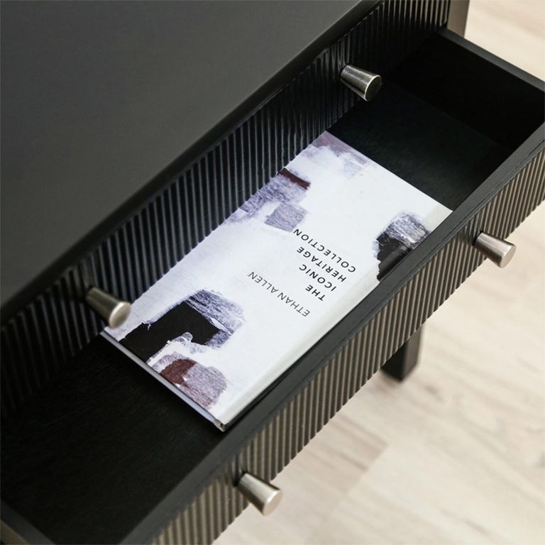 Lindon Console Table - 2 Drawer - Small - Black