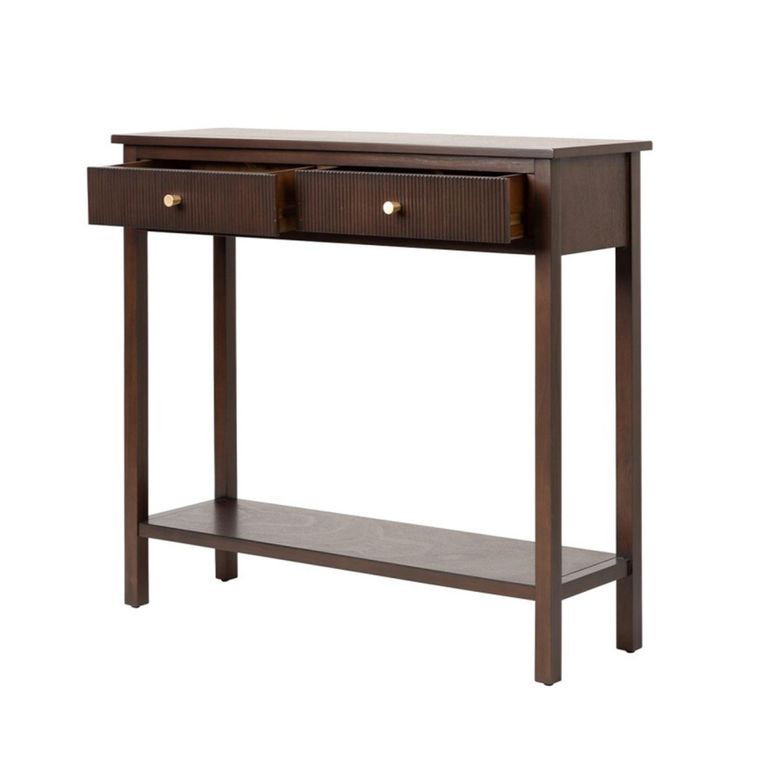 Lindon Console Table - 2 Drawer - Walnut