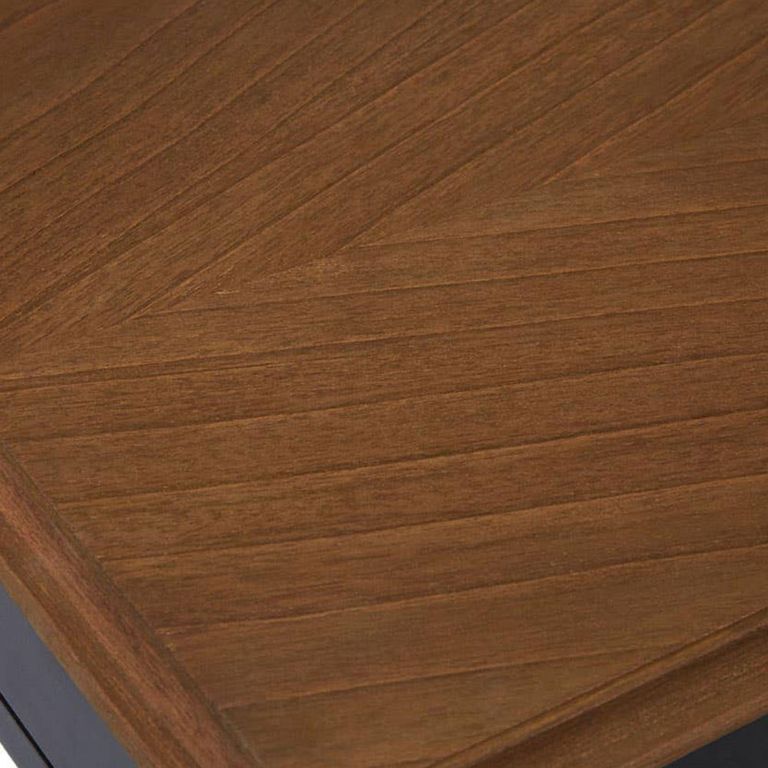 Loire Console Table - 1 Drawer - Black and Oak