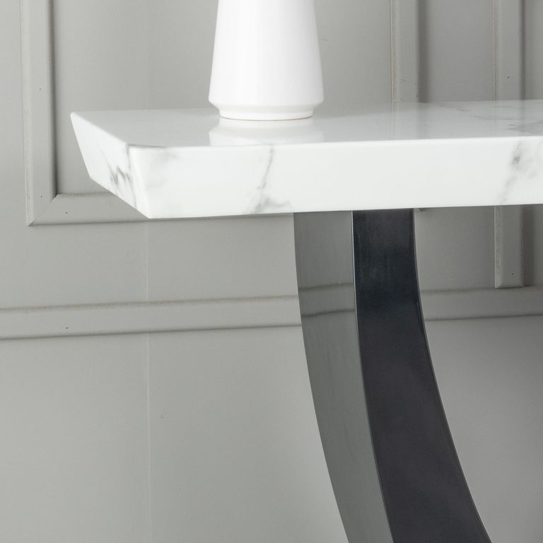 Madrid White Marble Console Table