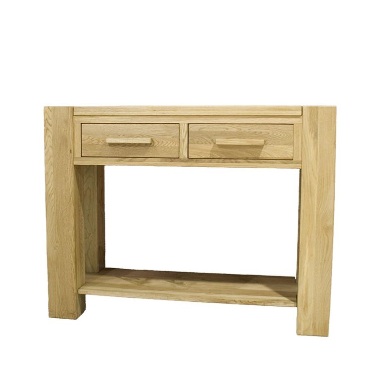Trend Console Table - 2 Drawer - Oak