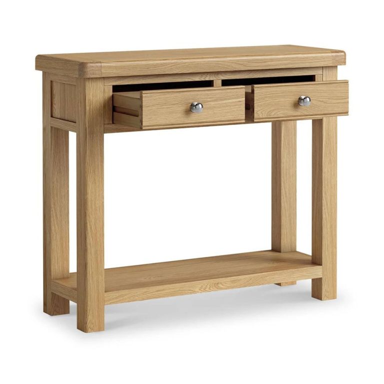Normandy Console Table - 2 Drawer - Oak