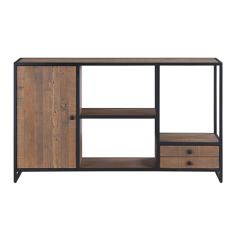 Ooki Reclaimed Wood Console Table - Open