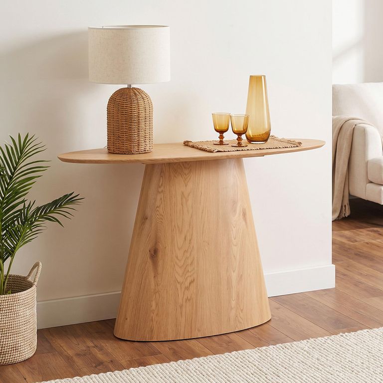 Palma Console Table - Oval - Oak