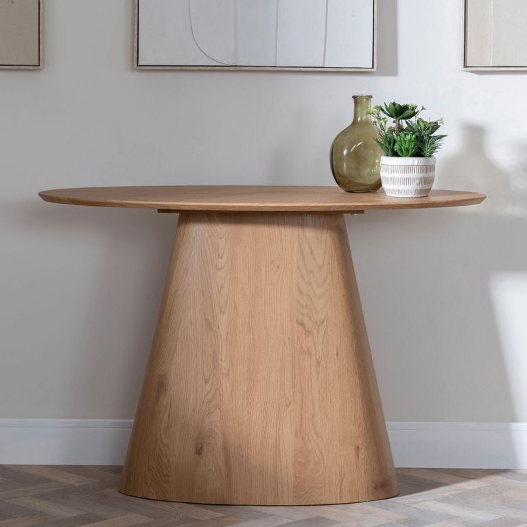 Palma Oak Oval Console Table