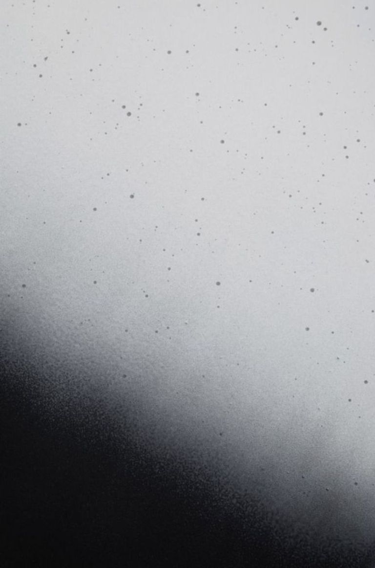 Ramus Console Table - Black and White