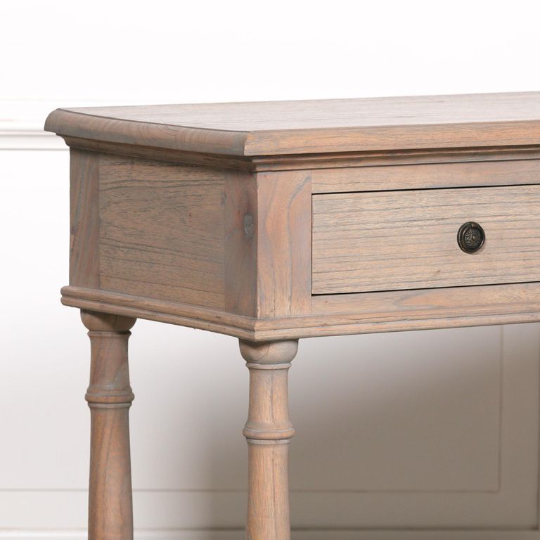 Rustic Breakfront Console Table - 3 Drawer
