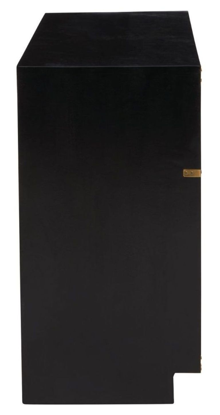 Sarter Console Table - 2 Drawer - Black Mango Wood