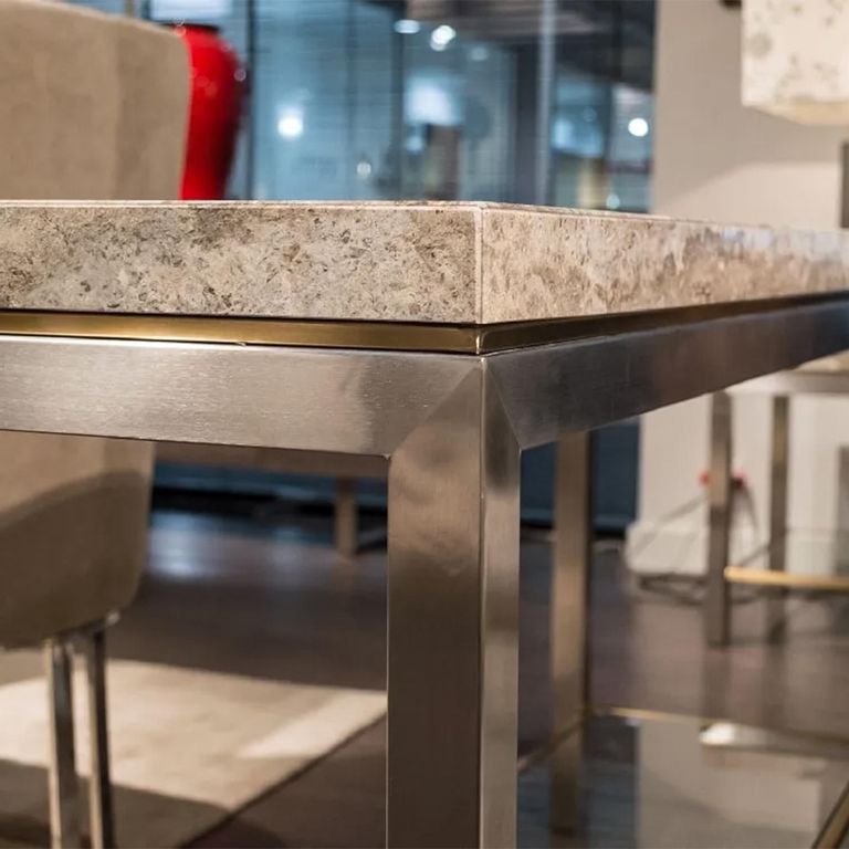 Stilo Console Table - Marble with Metal Base - Variation Available