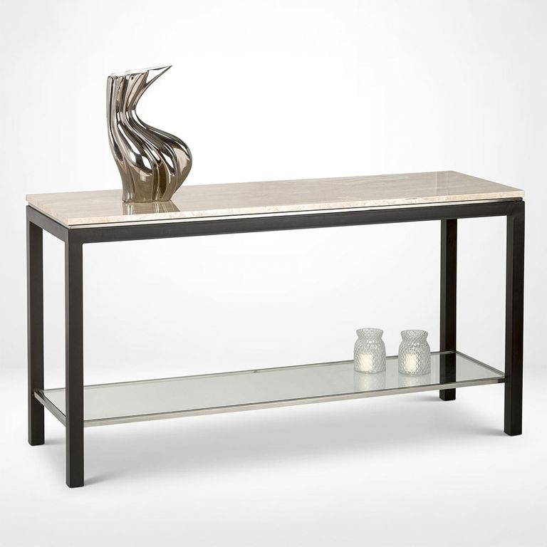 Stilo Console Table - Marble with Metal Base - Variation Available