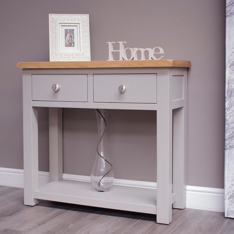 Diamond Painted Hall Table - 2 Drawer