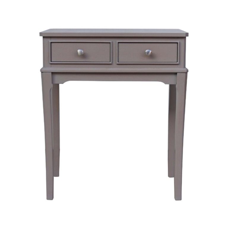 Console Table - Taupe - 2 Drawer - Small