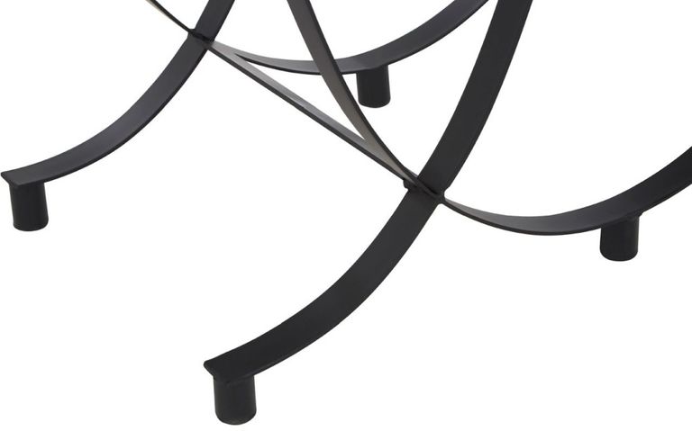 Trento Console Table - Black Glass