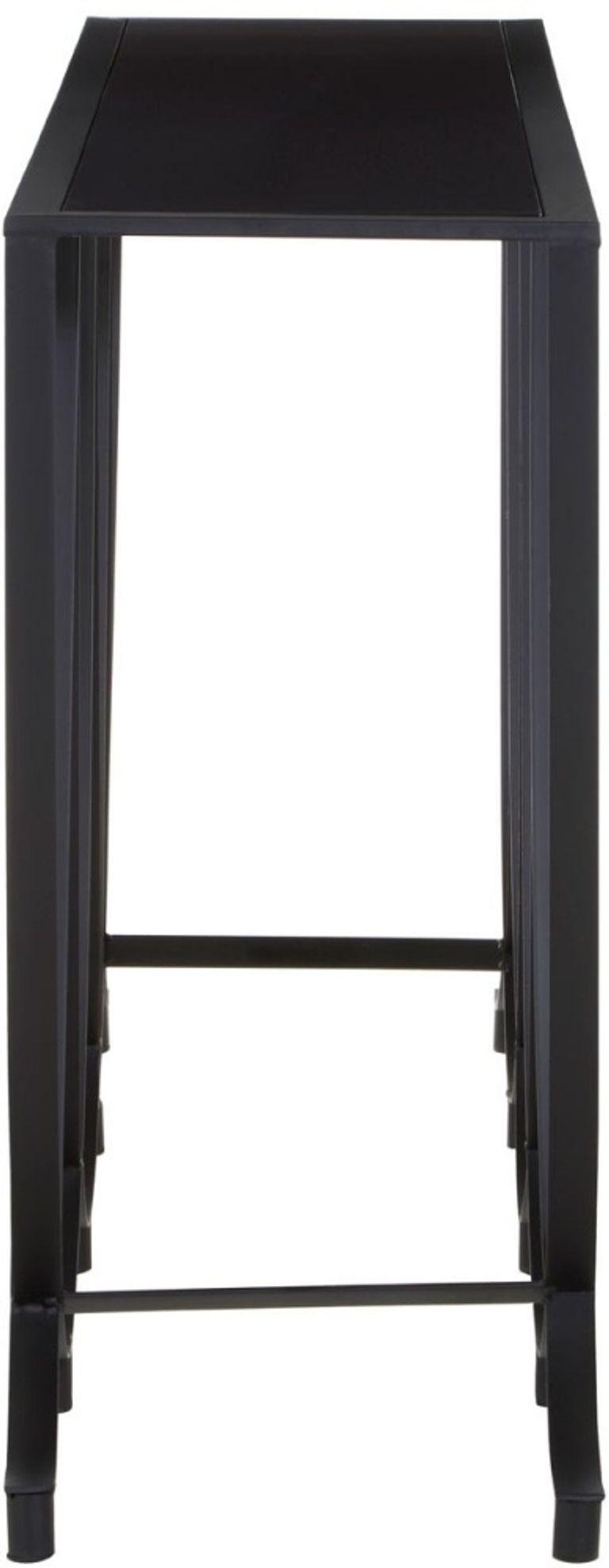 Trento Console Table - Black Glass