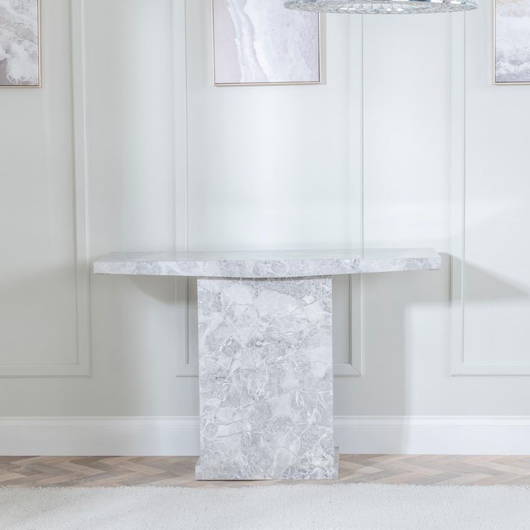 Turin Grey Marble Console Table