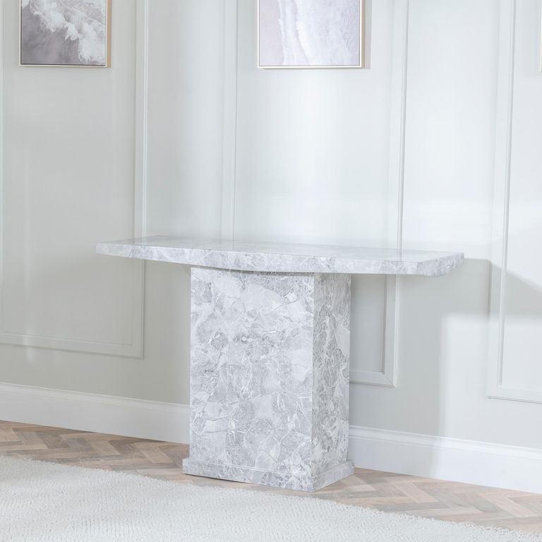 Turin Grey Marble Console Table