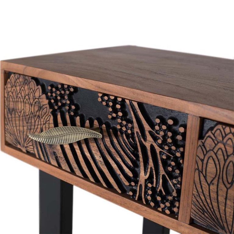 Valentia Artisan 3 Drawer Console Table - Acacia Wood