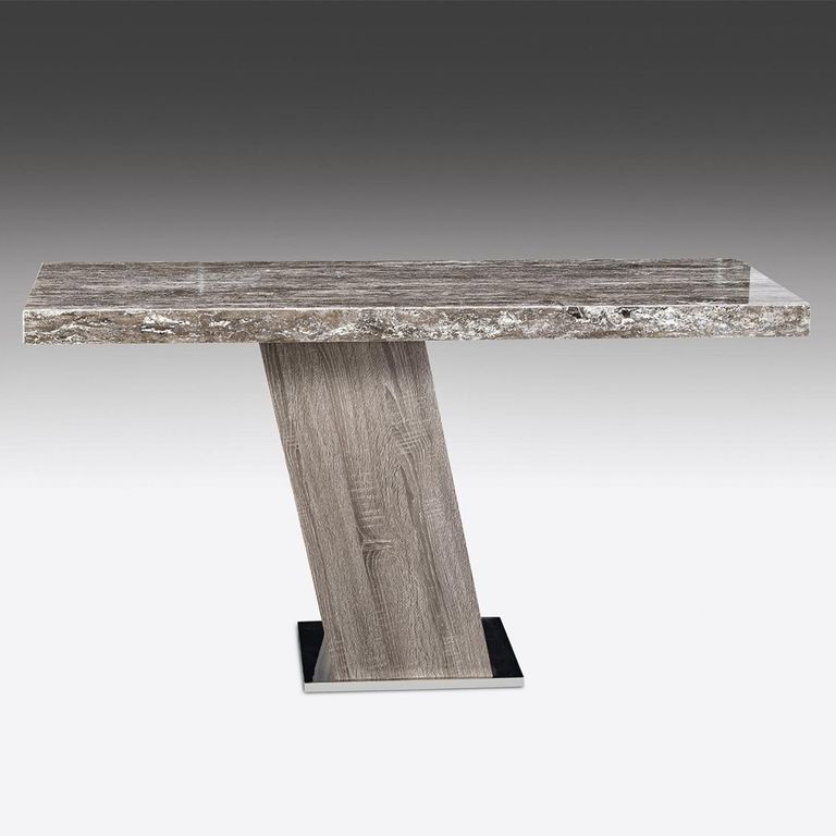 Vertigo Console Table - Marble with Wooden Base - Variation Available