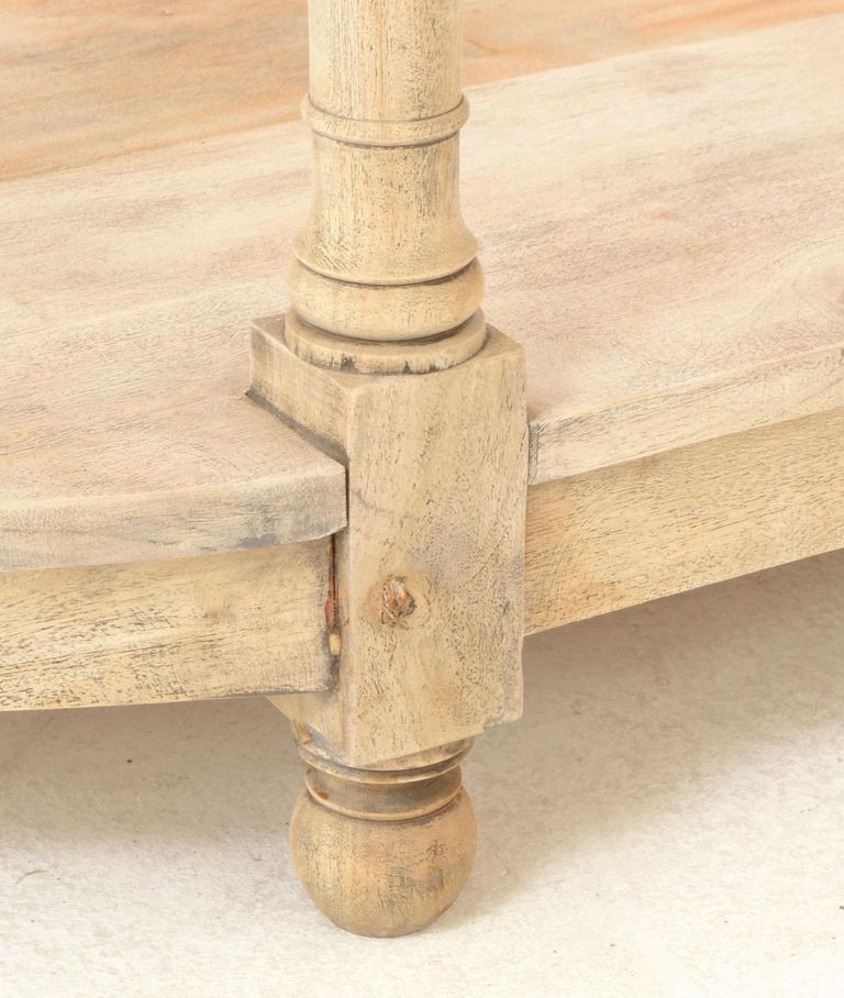 Vintage Mahogany French Style Demilune Console Table