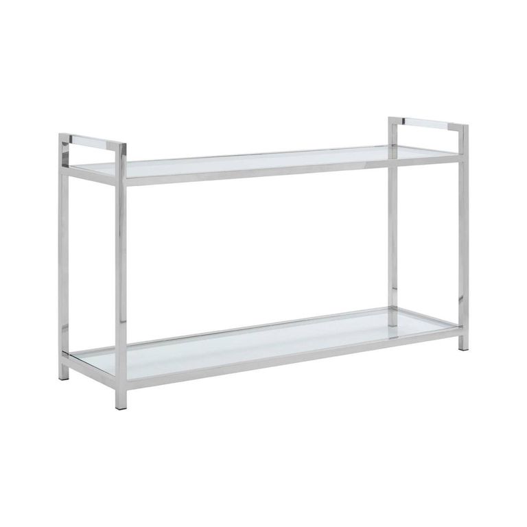 Vogue Console Table - Glass and Chrome