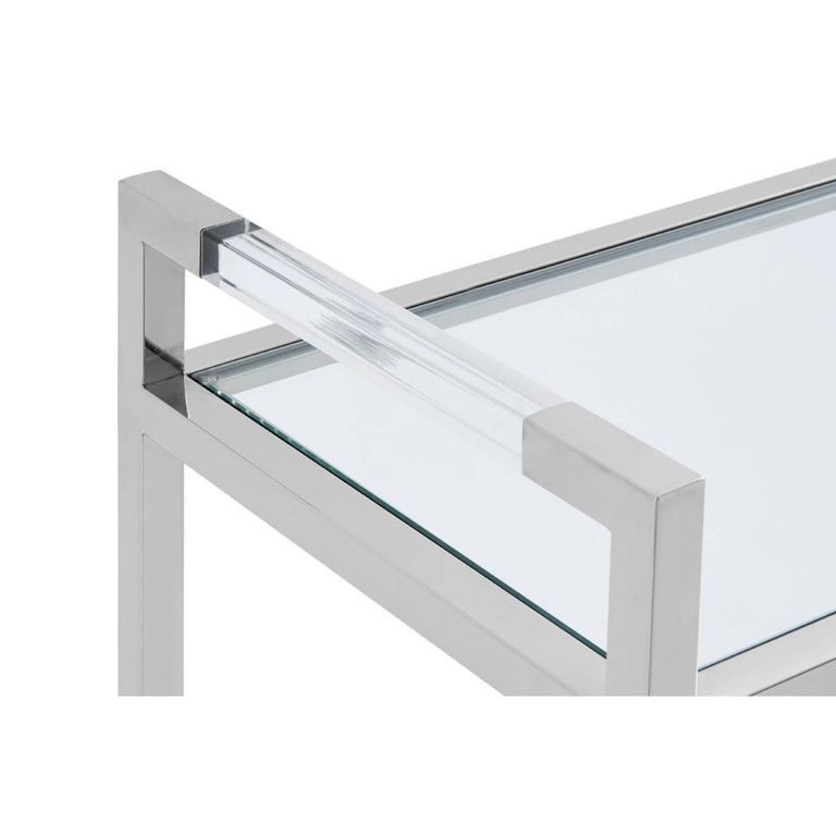 Vogue Console Table - Glass and Chrome