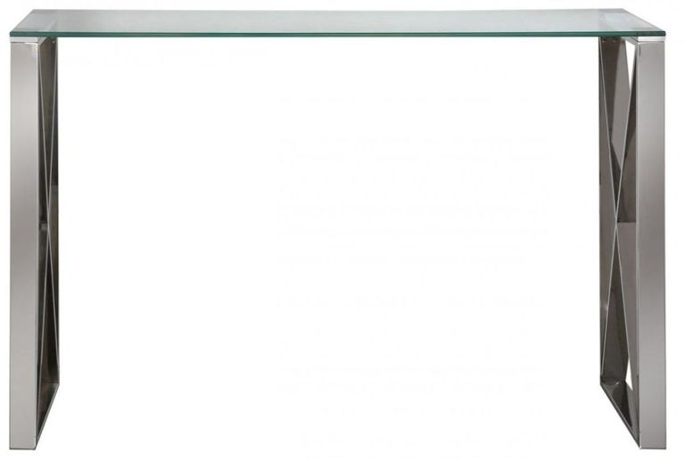 Zenith - Console Table - Glass and Chrome