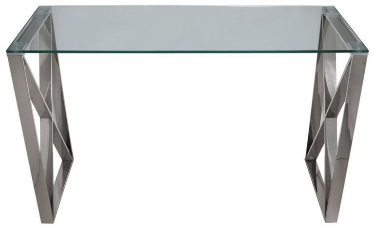 Zenith - Console Table - Glass and Chrome