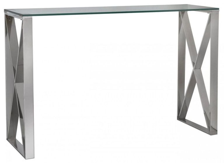 Zenith - Console Table - Glass and Chrome