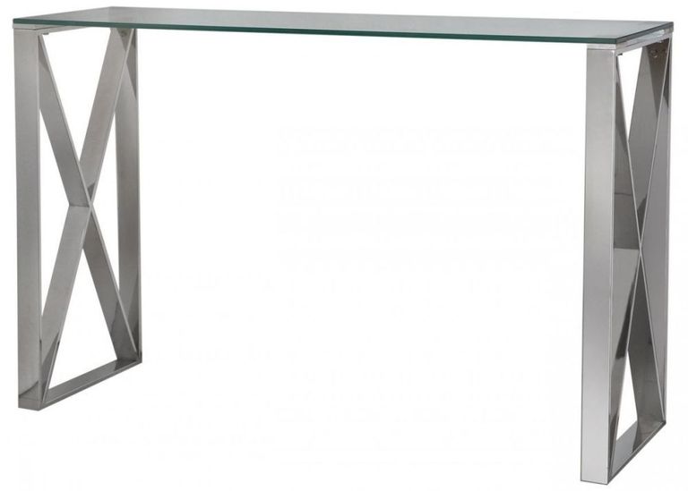 Zenith - Console Table - Glass and Chrome