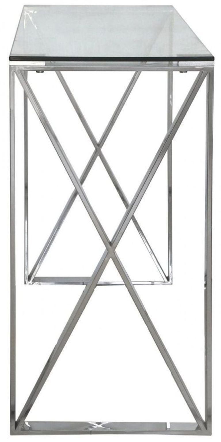 Zenith - Console Table - Glass and Chrome