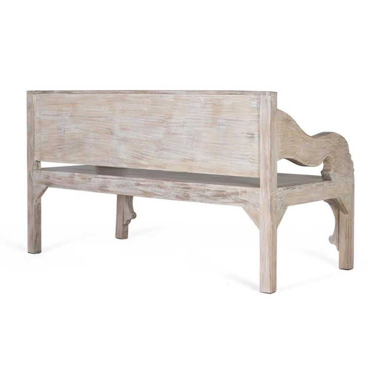 Sadorus Bench - Recycled Mango Wood - with Back