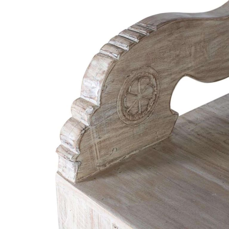 Sadorus Bench - Recycled Mango Wood - with Back